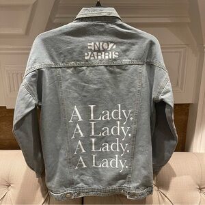 AJ: Enoz Parris Denim Jacket Spring Summer 19 Collection A Lady RARE L